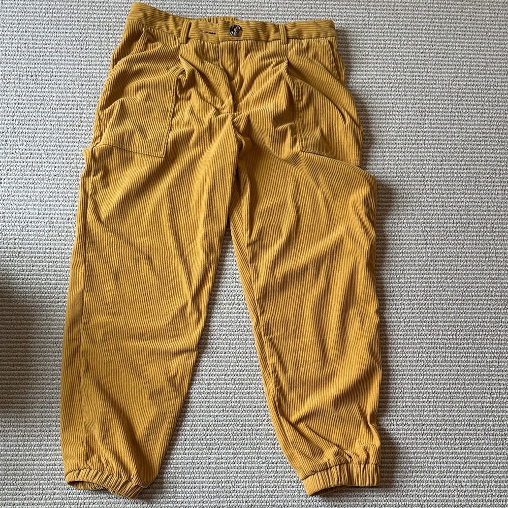 HALARA Mustard Yellow Corduroy Joggers